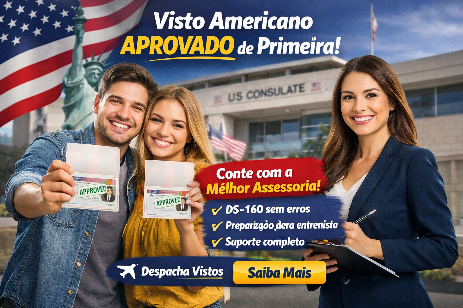 visto americano aprovado com assessoria especializada despacha vistos