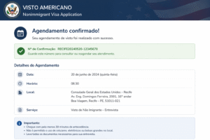 Agendamento visto americano em recife