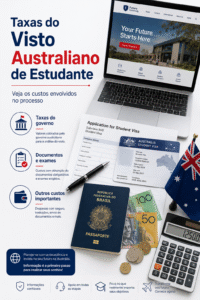 Custos e taxas do visto australiano de estudante
