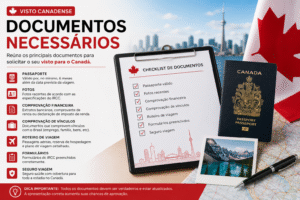 quais documentos precisam de visto canadense 