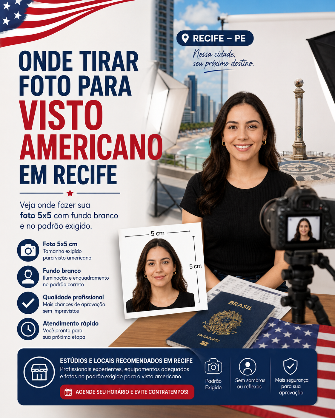 Onde Tirar foto para visto americano em recife