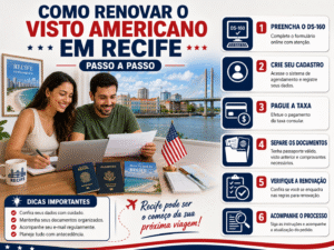 Como renovar o visto americano em recife
