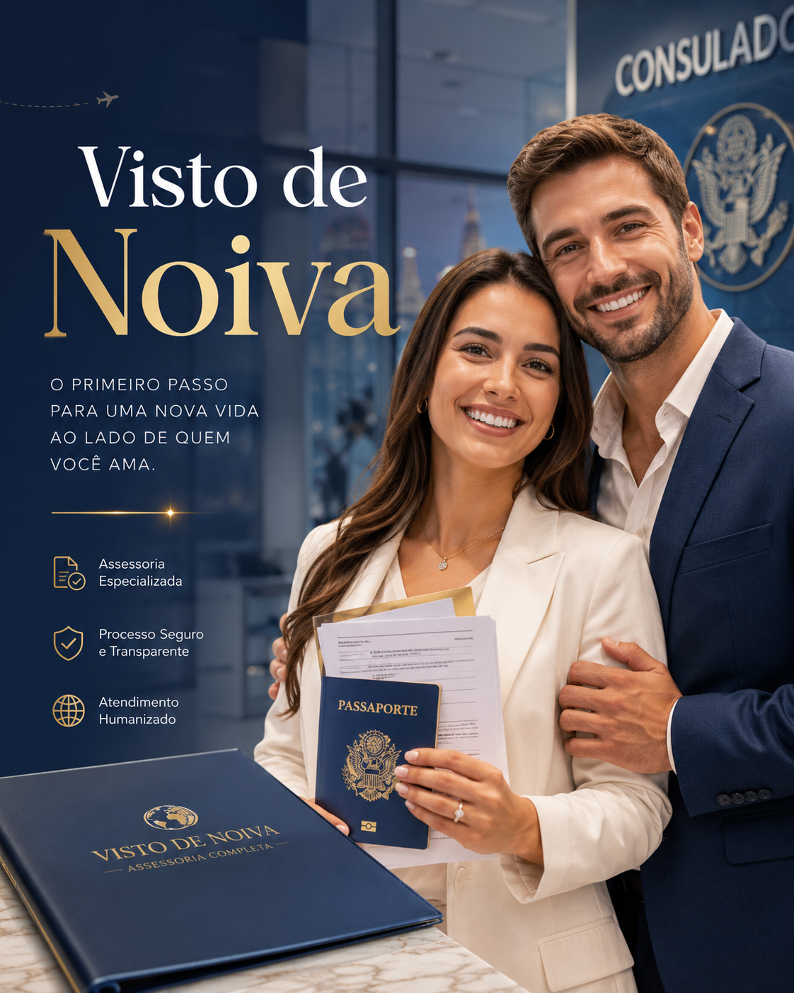 Visto americano de noiva