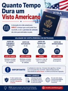 quanto tempo dura um visto americano