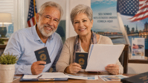 Como tirar visto americano de idosos 2026