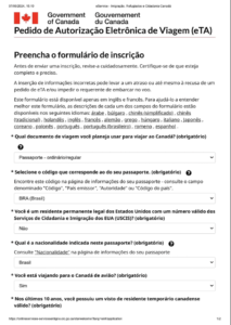Para que serve a carta de explicação visto canadense