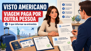 Como declarar no visto viagem paga por terceiro