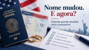 Preciso atualizar o passaporte depois de casar